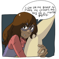 artist:terrible_the_drawfag kamala_khan la_blue_girl marvel ms._marvel parody // 555x557 // 144KB