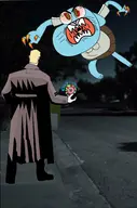 crossovers dc hellblazer john_constantine nicole_watterson the_amazing_world_of_gumball // 2481x3757 // 1.1MB