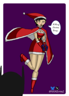 artist:xxxeros2 batman bruce_wayne christmas clark_kent dc kal-el rule_63 superman // 1800x2500 // 657KB