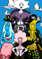 blue_diamond charlotte_linlin cosplay kaido marshall_d._teach one_piece pink_diamond shanks steven_universe white_diamond yellow_diamond // 1250x1750 // 1021KB