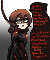 amphibia artist:rexhastala darla original_character the_core // 1000x1200 // 906KB