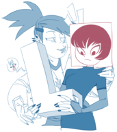 artist:pennc crossovers foster's_home_for_imaginary_friends frankie_foster jucika ms._co_2024 // 843x946 // 294KB
