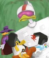 darkwing_duck disney drake_mallard gizmoduck launchpad_mcquack parody queen // 1200x1400 // 164KB