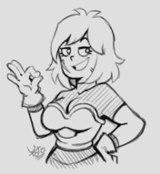 artist:yoto cheelai cosplay dragon_ball final_space sheryl_goodspeed // 754x822 // 248KB