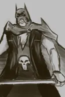 batman billy_batson blade bruce_wayne captain_marvel dc fusion image jenny_wakeman marvel my_life_as_a_teenage_robot punisher raven rorschach spawn spawn_(series) swamp_thing teen_titans watchmen xj-9 // 567x839 // 279KB