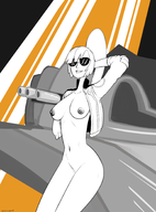 artist:aimlessvagrant bottomless foxy motorcity // 1356x1828 // 572KB