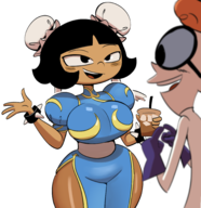 artist:spakka5 capcom chun-li cosplay dexter dexter's_laboratory lee_lee street_fighter // 2928x3028 // 3.0MB