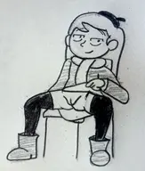 artist:billyfutureboy bottomless hilda hilda_(series) presenting // 2055x2426 // 2.4MB