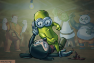 artist:wargaz2783 crossovers despicable_me disney dreamworks kung_fu_panda mickey_mouse minions po ralph shrek shrek_(series) wreck-it_ralph // 1473x991 // 2.4MB