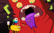 adventure_time finn_mertens golb jake_the_dog wendy's wendy_thomas // 2649x1615 // 896KB
