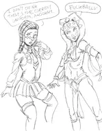 ahsoka_tano artist:hatebit barriss_offee bible_black cosplay star_wars // 1400x1800 // 585KB